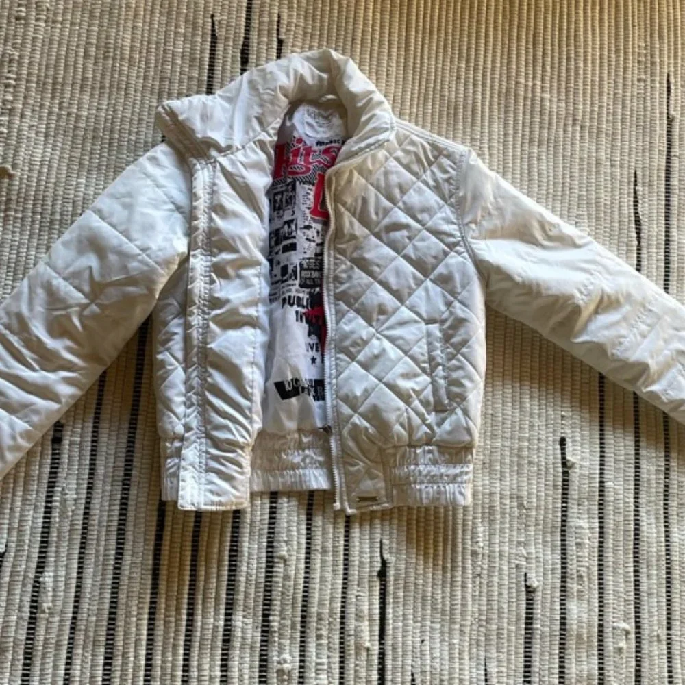 White Quilted Puffer - Kitson - Size M - Picture 3 of 5